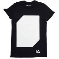 Interaktives Glow T-Shirt in schwarz