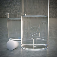 Glasflasche H2O