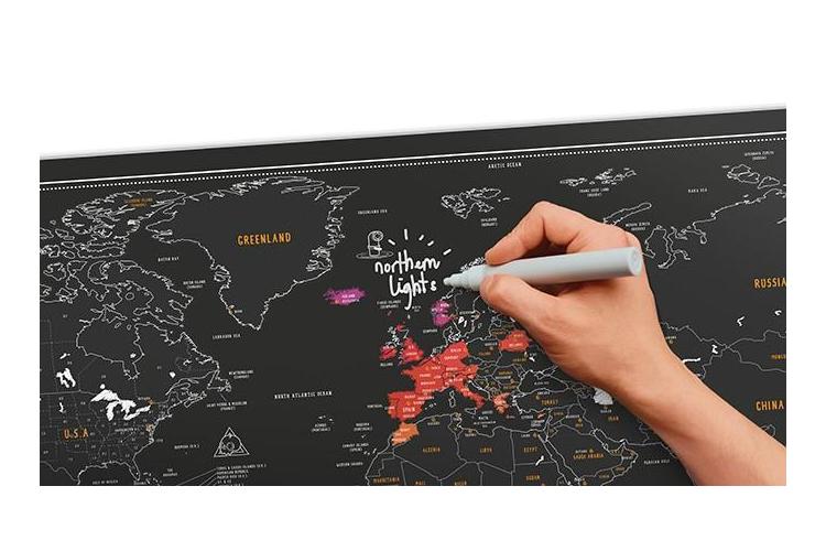 Scratch Map Chalk Edition